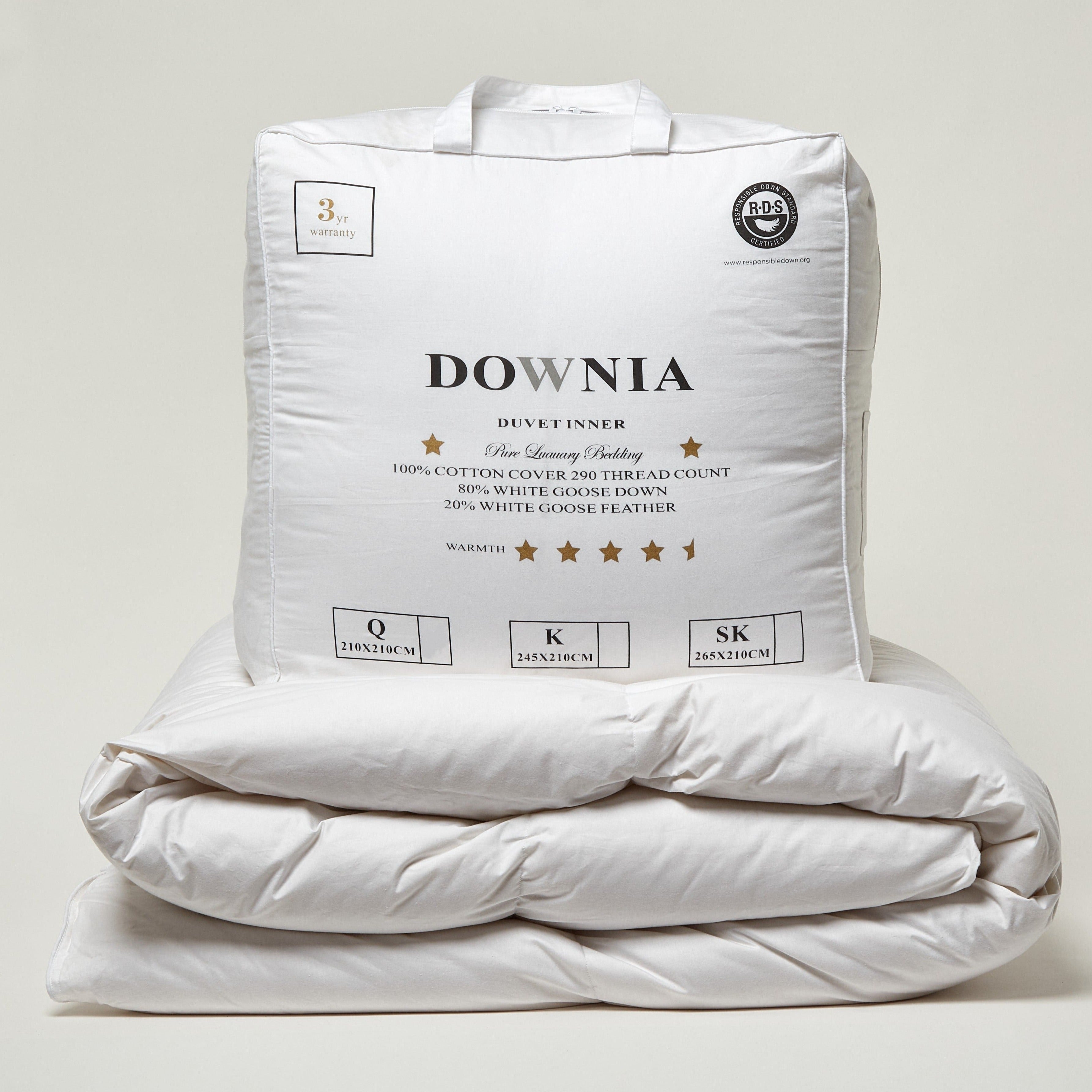 Downia White Goose Down King Duvet Inner
