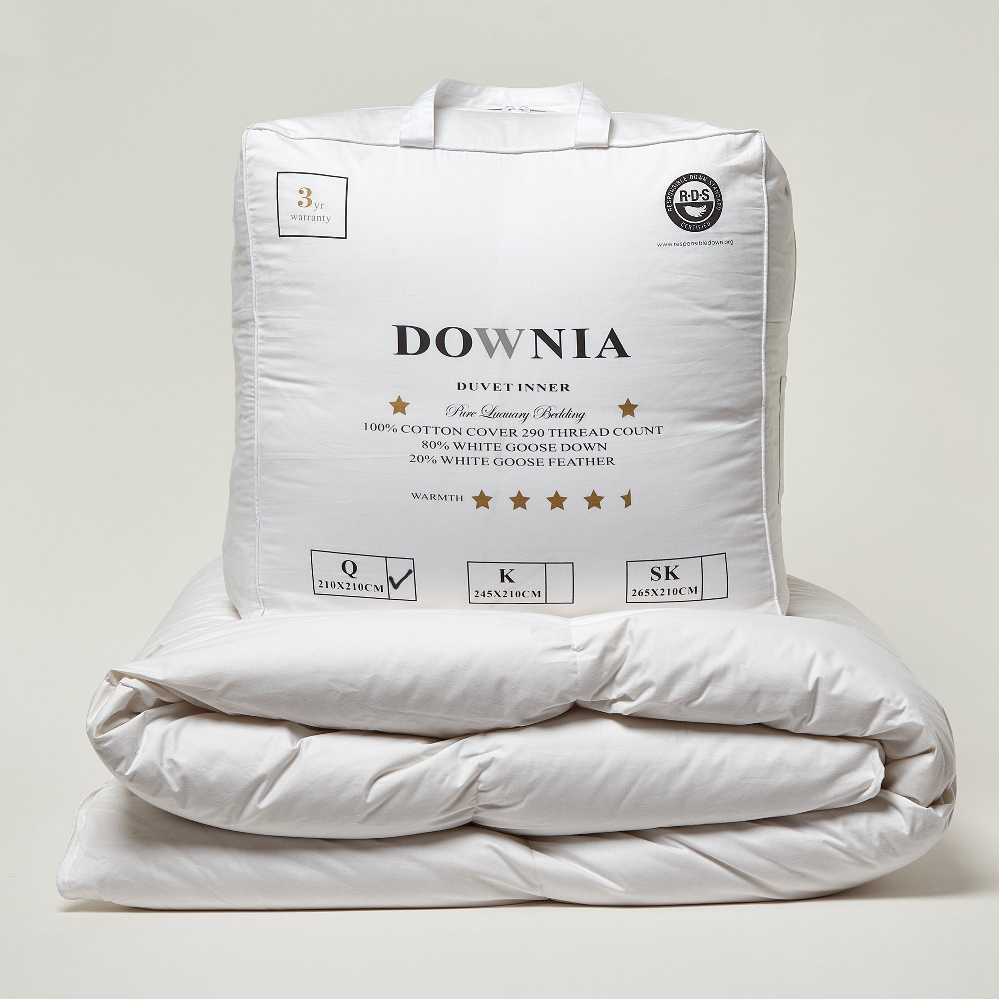 Downia Goose Down Duvet Inners Queen