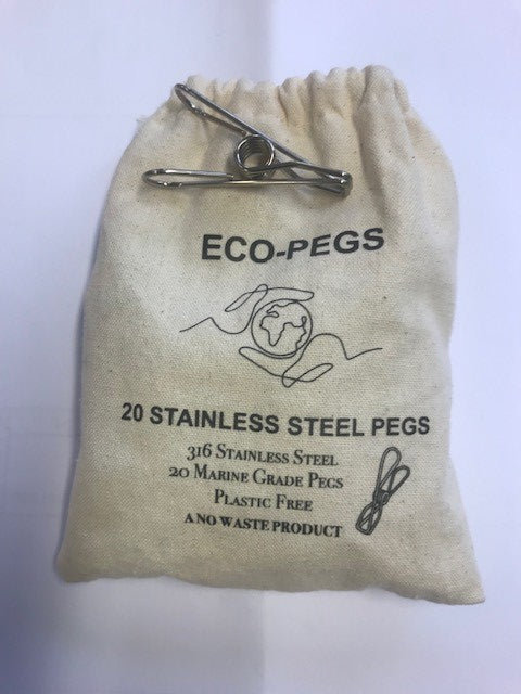 Stainless Steel Pack 20 Pegs