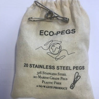 Stainless Steel Pack 20 Pegs